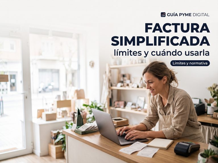 Factura simplificada: límites y cuándo usarla